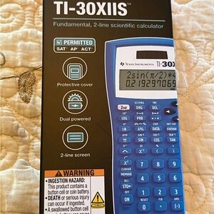 Texas Instruments TI-30XIIS Dual-Line Blue Calculator